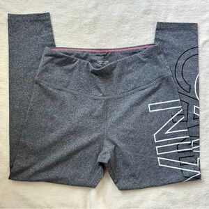 Calvin Klein Gray Leggings Soft Cotton-Blend